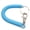 Light Blue, variant on Anti-lost Lanyard Safety Rope Keychain Retractable Elastic with Keyring Fishing Tools Spring Rope Outdoor Supply