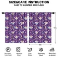 thumbnail image 2 of Blackout Kids Curtains,Purple Fairy Unicorn Pattern Childrens Insulated Curtains Set Of 2,Bedroom Essentials,Toddler Room Decor 42"x54", 2 of 5