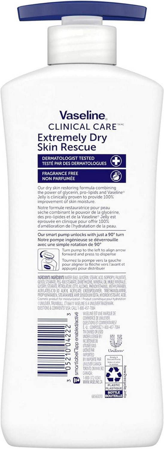 Vaseline Clinical Care Extremely Dry Skin Rescue Body Lotion