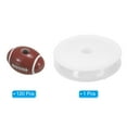 thumbnail image 3 of Uxcell 9mm Sports Ball Beads Acrylic Rugby Beads with 4.4 Yard Elastic Rope Maroon Red 120 Pack, 3 of 6
