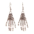 thumbnail image 3 of Alloy Party Gift Trend Dangle Earrings Spider Web Halloween Drop Earrings Skeleton Hand 1, 3 of 6