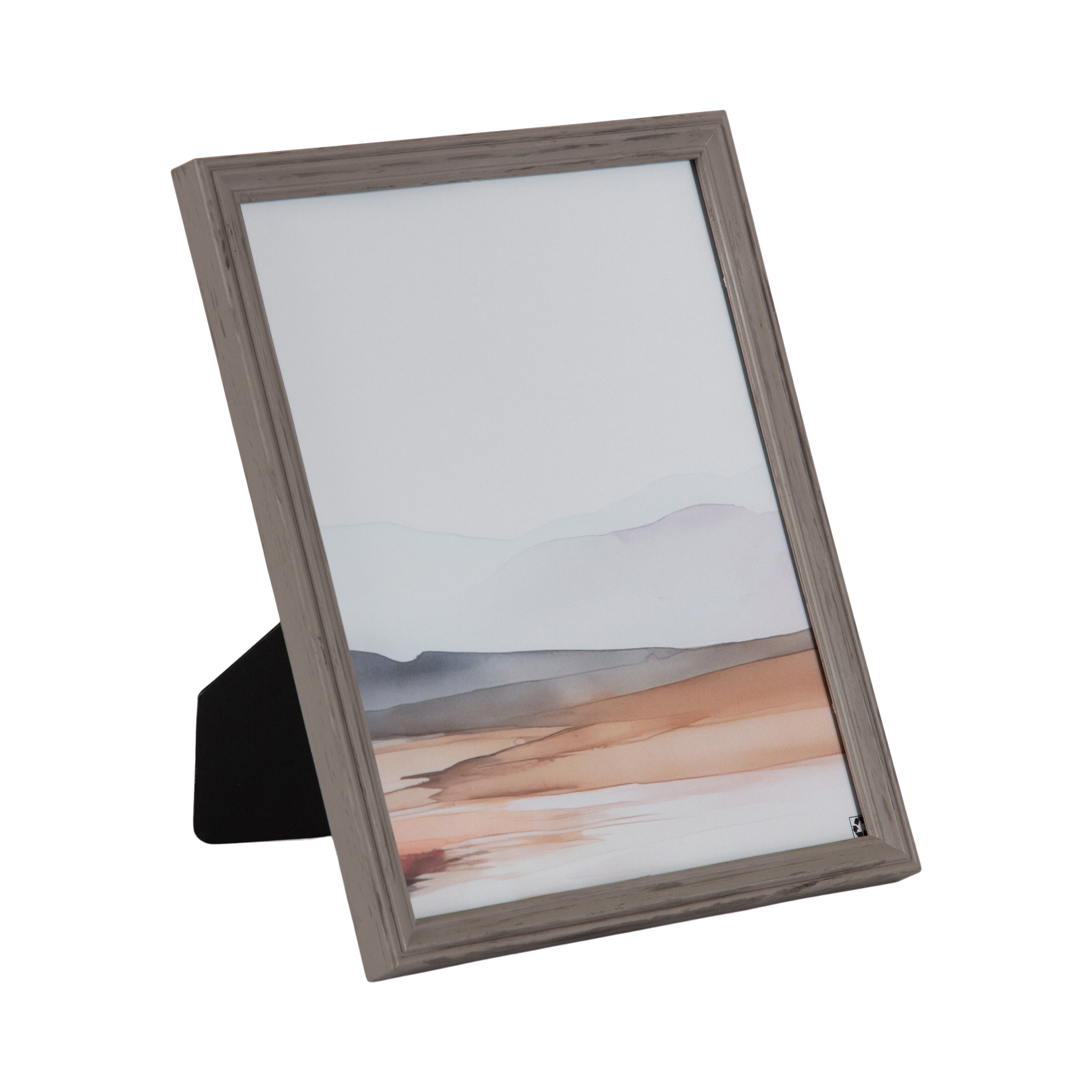 (2 pack) DesignOvation 8x10 Casual Gray Decorative Tabletop Picture Frame