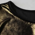 thumbnail image 5 of XUNKUSGA Womens Dresses Shiny Metallic Cocktail Dresses for Women Fashion Disco Dance 80S Prom Dresses Classic Crewneck Puff Short Sleeve Summer Dress,Black,L, 5 of 8