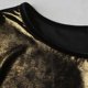 thumbnail image 2 of TaTaai Women's Plus Size Metallic Gold Round Neck Dress Puff Sleeves Gathered Waist Knee Length Casual Dress for Spring Summer Daily Outings Gift, 2 of 7