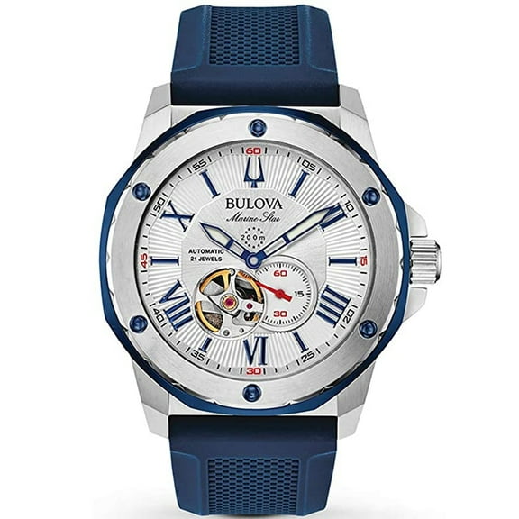 Bulova Men's Marine Star Silver Dial Watch - 98A225
