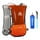 Reddish Orange with 500ml Soft Flask