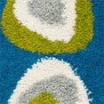 thumbnail image 2 of SAFAVIEH Clark Abstract Shag Area Rug, Blue/Multi, 5' x 5' Square, 2 of 10