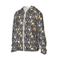 thumbnail image 2 of Balery Bulldog Print Men's Women's UPF 50+ Sun Protection Lightweight Hoodie Performance Long Sleeve Shirt for Fishing Running-XX-Large, 2 of 9