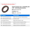 thumbnail image 2 of Torque Converter Seal - Compatible with 1987 - 2003 Mitsubishi Montero 1988 1989 1990 1991 1992 1993 1994 1995 1996 1997 1998 1999 2000 2001 2002, 2 of 2
