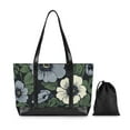 thumbnail image 7 of FORMRS Canvas Laptop Tote Bag for Women with 15.6" Computer Compartments Shoulder Handbag, Dark Floral, 7 of 7