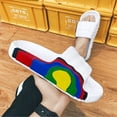 thumbnail image 3 of Qarigey 1 par de toboganes de verano para hombres y mujeres, sandalias portátiles para fiestas en la piscina, estilo informal, zapatillas de Calzado Blanco Tamaño 41-42, 3 of 6