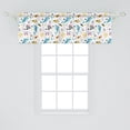 thumbnail image 2 of Ambesonne Nautical Window Valance, Happy Underwater Life, 54" X 18", Multicolor, 2 of 3