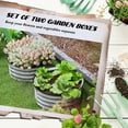 thumbnail image 3 of Outsunny Galvanized Raised Garden Beds, Set of 2 Planter Boxes with Safety Edging, Easy-to-Assemble, Silver, 3 of 9