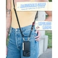 thumbnail image 3 of Smartish iPhone 13 Pro Crossbody Wallet Case - Dancing Queen [Purse/Clutch with Detachable Strap & Wristlet] Protective Cover with Credit Card Holder - Stiletto Black-Gold, 3 of 6