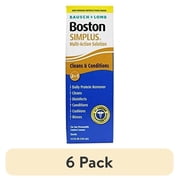 (6 pack) Bausch & Lomb Boston Simplus Multi Action Solution With Daily Protein Remover 3.5 Oz