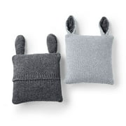 Bernat Knit Bunny Pillows Knitting Kit 3 Pieces