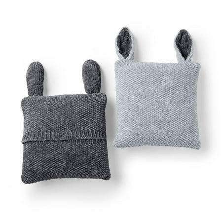 Bernat Knit Bunny Pillows Knitting Kit 3 Pieces