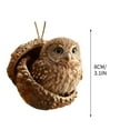 thumbnail image 3 of Forest Animal Acorn Ornaments – Cozy Forest Christmas Ornaments, 2025 New Pine Cone Decoration, Woodland Creature Figurine, 2D Acrylic Hanging Ornament Home Party Décor, 3 of 7