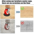 thumbnail image 3 of Furniture Stopper, 4 Pack 3"x3" Wheel Stoppers Bed Stoppers Furniture Caster Cups - Premium Solid Rubber Caster Cups Fits to All Floors & Wheels of Sofas, Beds, Chairs, Prevents Scratches, 3 of 8