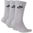 thumbnail image 2 of Nike Sportswear Everyday Essential 3-Pair Crew Socks (Wolf Grey/Black, Medium), 2 of 2