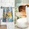 thumbnail image 7 of Yayeee 2 Pack Hand Towels for Bathroom 100% Cotton 16" x 28" Soft Absorbent Kitchen Towel, Colorful Leaves, 7 of 7