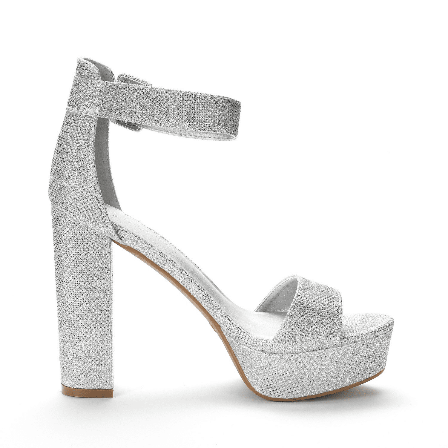 silver platform dress shoes