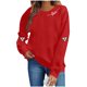 thumbnail image 2 of Xuyuer Valentines Day Shirts Women Love Heart T-Shirts Casual Long Sleeve Valentines Day Graphic Tees Tops, 2 of 6