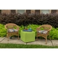 thumbnail image 2 of Casual Cushion Stripe Sunbrella® Fabric 1-Piece Indoor/Outdoor Wicker Seat Pad, 18"W x 18"L, Carousel Confetti, 2 of 5