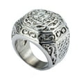 thumbnail image 2 of Male Ring Stainless Steel Ring Carved Cross Comfort Fit Rings for Men 8-13 Size Halloween Gifts, 2 of 4