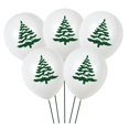 thumbnail image 5 of 100 piezas de globos de látex navideños, globos blancos verdes rojos para decoraciones de fiesta de Navidad, juego de aula escolar, niños kaili Sencillez, 5 of 5