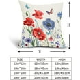 thumbnail image 6 of 4th of July Pillow Covers 18x18 Inch Red Blue Floral Patriotic Outdoor Decorative Throw Pillow Covers Set of 2 Independence Day Pillowcases Farmhouse Cotton Linen Cushion Covers for Couch Home Decor, 6 of 9