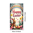 thumbnail image 3 of LUUFILx Easter Celebration Party Decoration Happy Easter Banner Background with Colorful Bunnies Eggs Spring Backdrop for Photography Props Festive Decor, 3 of 8