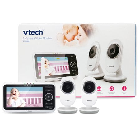 Vtech Video Baby 5 Color Lcd Screen Monitor With 2 Cameras Sm52 2 Walmart Com Walmart Com