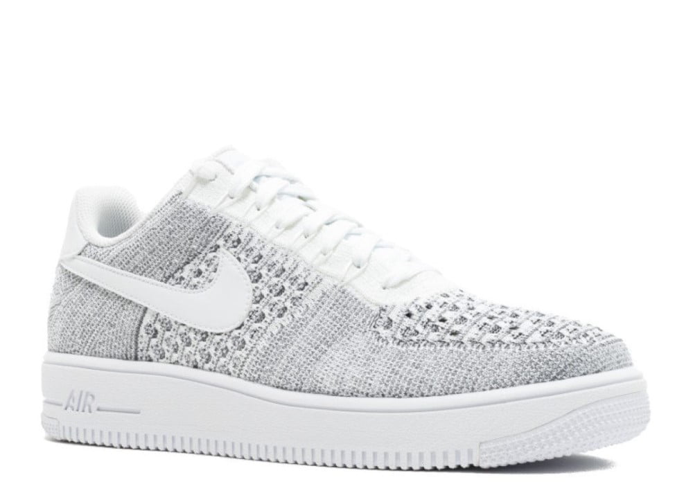 nike air force 1 flyknit low grey
