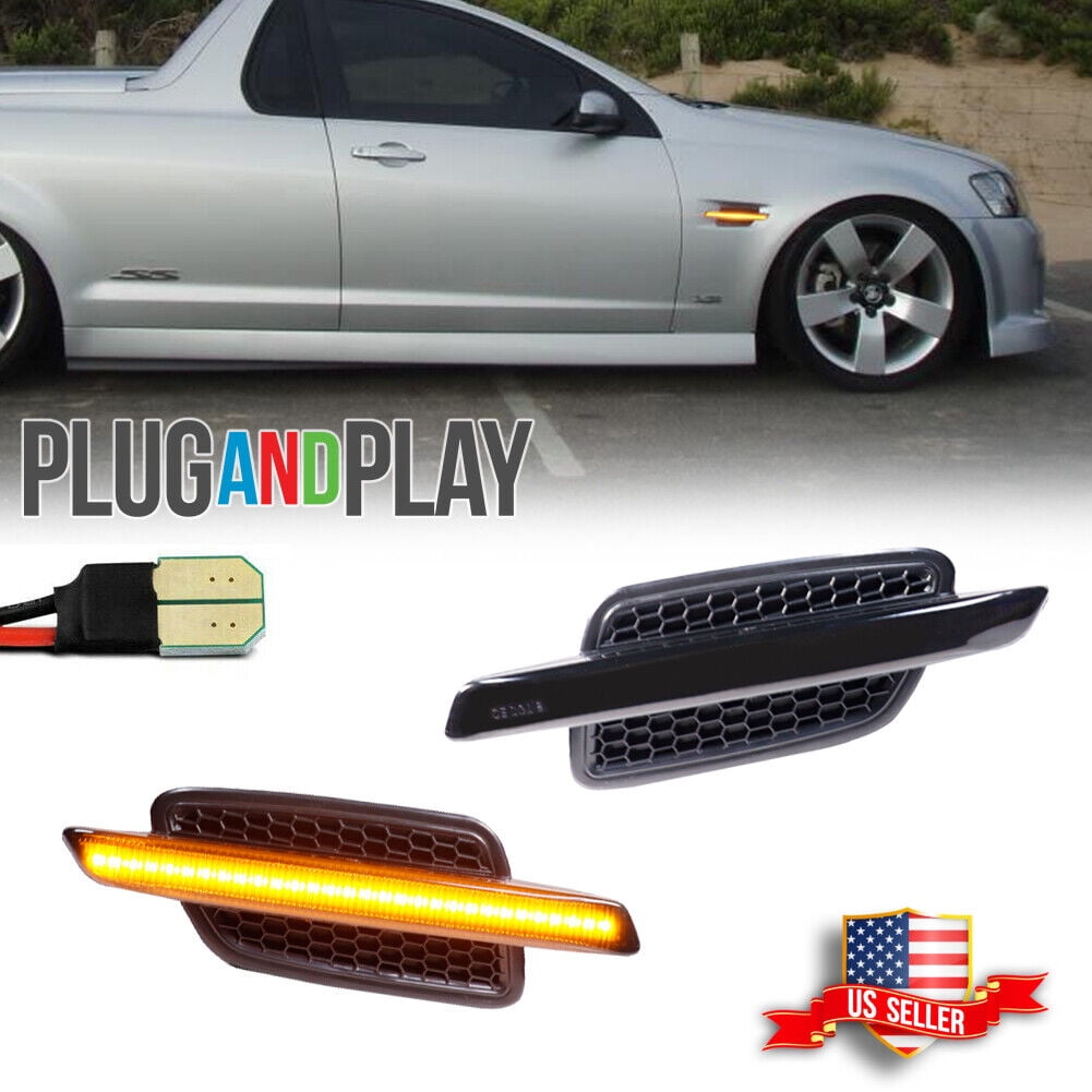 GTINTHEBOX For 20082009 Pontiac G8 Black Smoke Amber LED Light Bar NEW