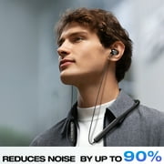 Cshidworld Neckband Bluetooth Headphones,120 Hours Long Playtime , Around The Neck Wireless Earbuds,Waterproof Sweatproof for Sport Over Neck Magnetic Ear Buds Headset,Black
