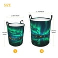 thumbnail image 4 of KLL Northern Lights Waterproof Foldable Laundry Hamper Bucket with Handles for Storage Bin,Kids Room,Home Organizer (Small ), 4 of 7