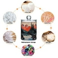 thumbnail image 6 of Yayeee 2 Pack Qtip Holder Bathroom Cotton Swab Canister with Lid Clear Dispenser Set, Mountains at Dawn, 6 of 6