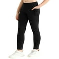 thumbnail image 4 of GYRATEDREAM 1/2/3/4 Pack Girls Athletic Leggings Cross High Waisted Yoga Pants for Kids Dance Workout Running Tights with Pockets 6-15Y, 4 of 9