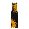 thumbnail image 4 of Vestidos Para Mujer Vestidos Casuales de Moda Cuello Redondo Estampado Sin Mangas Tirantes Vestido Tipo Jersey Odeerbi ODB154693, 4 of 5