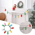 thumbnail image 2 of Decoration Wool Garland Lamp Pendant Xmas Retro Hanging Bulb Banners for Window Front Door Knitting Home, 2 of 6