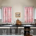 thumbnail image 2 of Abstract Oil Paiting Watercolor Kitchen Curtains - Vintage Tier Cafe Curtains for Bathroom Living RV Rod Pocket Window Drapes 36 Inch 2 Panels Set 28"x36" Window Treatment Tiers, 2 of 4