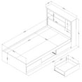 thumbnail image 3 of South Shore Gramercy, Contemporary Bed, Twin Black, 3 of 6