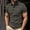 Dark Gray, variant on Dolkfu Collared Golf Shirts for Men Retro Vintage Button Blue Short Sleeve Tops Striped Minimalist Patchwork Polos Light Blue,S