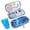 B_Quicksand Blue, variant on SUNMON Insulin Cooler Travel Case with 2 TSA Approved Ice Packs - Insulin Pen Cooler Case, Suitable for Diabetic Insulin Bag, Medication for Peptide Case (Gray)