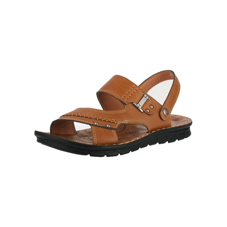 

MAWCLOS Men Sandals Summer Sport Sandal Non-slip Beach Shoe Men s Shoes Walking Studded Open Toe Slippers Khaki 9