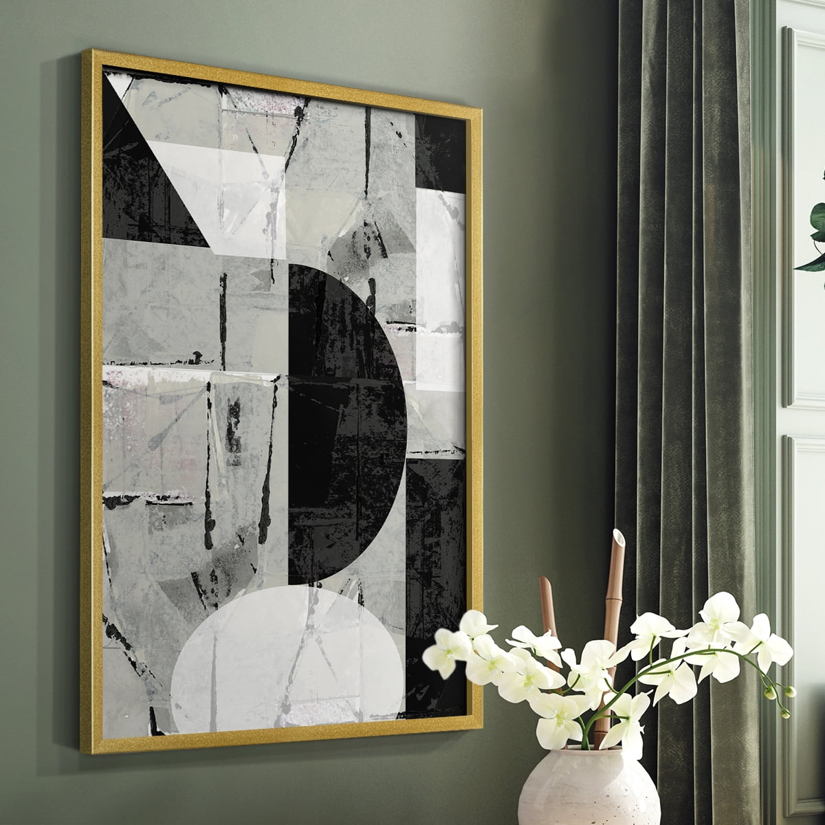 Abstract Neutrality I in Paper Solid Wood 8 x 10 Framed Print