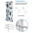 thumbnail image 3 of Blue Polka Dots Blackout Curtains, French Door Curtains for Door Window, Modern Abstract Art Privacy Drapery for Patio/Sidelight Doors, 1 Panel with Tieback, 25 x 72 Inches, 3 of 6