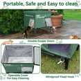 thumbnail image 4 of SLSY Heated Cat House for Winter, Outdoor Temperature Adjsutable Insulated Cat Shelter with Dual Safe Escape Doors & 2 Hook for Windproof, 100% Waterproof Heated Outdoor Cat Bed in Winter, 4 of 5