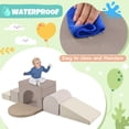 thumbnail image 4 of Soft Foam Playset for Toddlers, Safe SoftZone Single-Tunnel Foam Climber for Kids, Lightweight Indoor Active Play Structure with Slide Stairs and Ramp for Beginner Toddler Climb and Crawl, 4 of 7